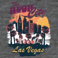 The Neon City Las Vegas Womens T-Shirt