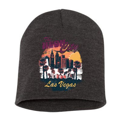 The Neon City Las Vegas Short Acrylic Beanie