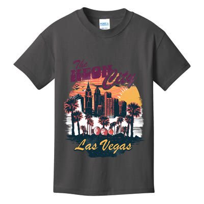 The Neon City Las Vegas Kids T-Shirt