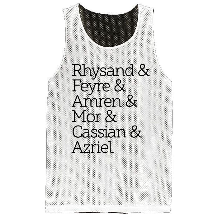 The Night Court Squad A Court Of Thorns And Roses Rhysand Mesh Reversible Basketball Jersey Tank