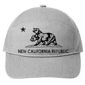 The New California Republic Flag Cosplay Fandom Space 7-Panel Snapback Hat