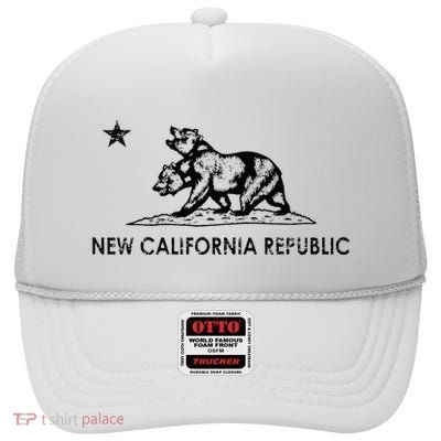 The New California Republic Flag Cosplay Fandom Space High Crown Mesh Back Trucker Hat