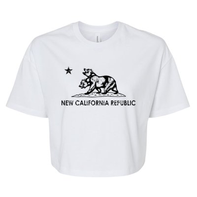 The New California Republic Flag Cosplay Fandom Space Bella+Canvas Jersey Crop Tee