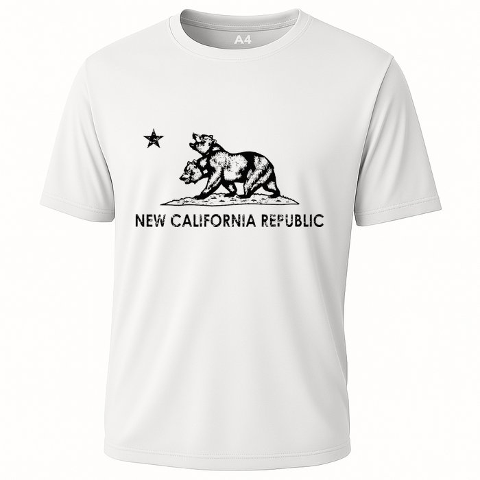 The New California Republic Flag Cosplay Fandom Space Cooling Performance Crew T-Shirt