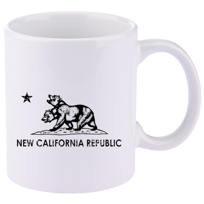 The New California Republic Flag Cosplay Fandom Space 11oz C Handle Ceramic Mug