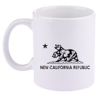 The New California Republic Flag Cosplay Fandom Space 11oz C Handle Ceramic Mug