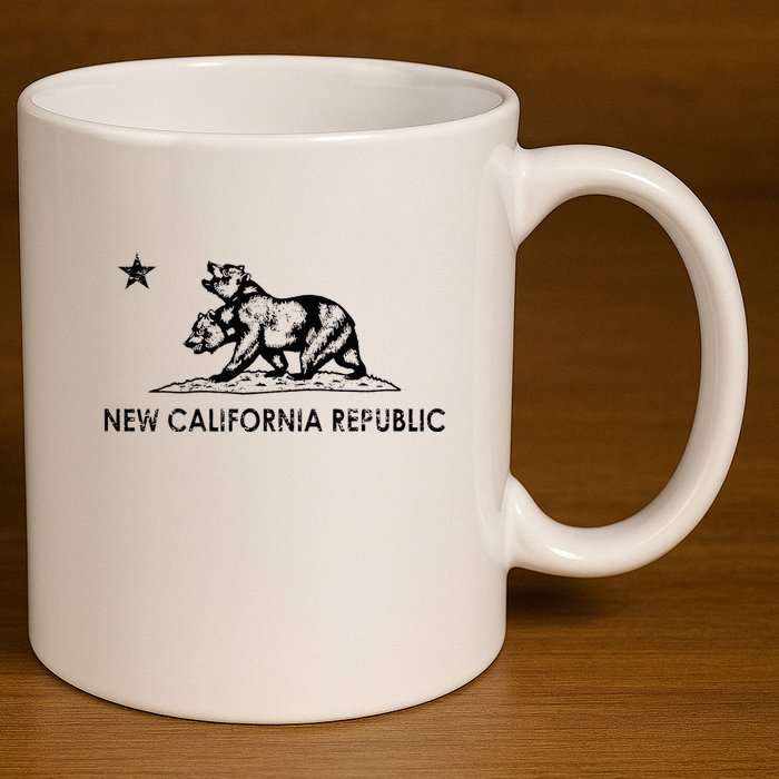 The New California Republic Flag Cosplay Fandom Space 11oz C Handle Ceramic Mug