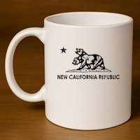 The New California Republic Flag Cosplay Fandom Space 11oz C Handle Ceramic Mug