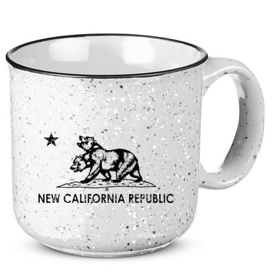 The New California Republic Flag Cosplay Fandom Space 15oz Campfire Ceramic Mug