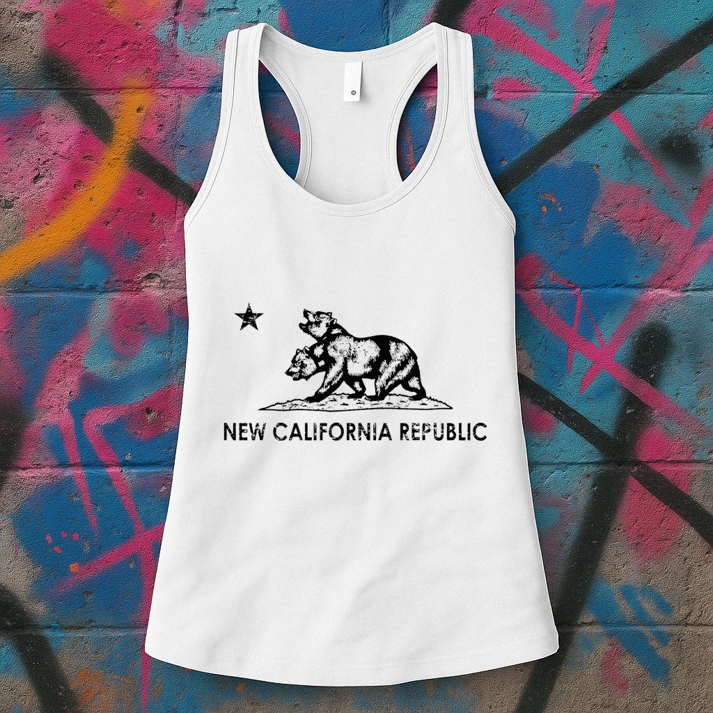 The New California Republic Flag Cosplay Fandom Space Womens Tank Top
