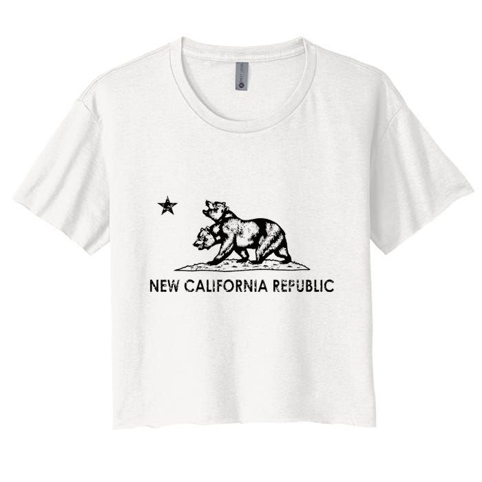 The New California Republic Flag Cosplay Fandom Space Women's Crop Top Tee