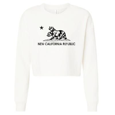 The New California Republic Flag Cosplay Fandom Space Cropped Pullover Crew