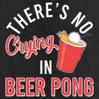 There's No Crying In Beer Pong Garment-Dyed Fleece Hoodie