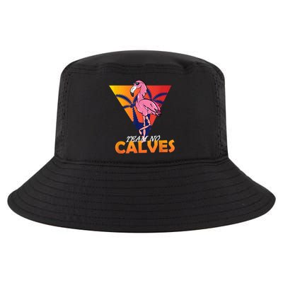 Team No Calves Flamingo Bodybuilding Gym Fitness Training Cool Comfort Performance Bucket Hat