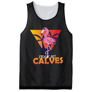 Team No Calves Flamingo Bodybuilding Gym Fitness Training Mesh Reversible Basketball Jersey Tank