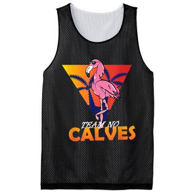 Team No Calves Flamingo Bodybuilding Gym Fitness Training Mesh Reversible Basketball Jersey Tank