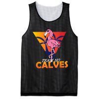 Team No Calves Flamingo Bodybuilding Gym Fitness Training Mesh Reversible Basketball Jersey Tank