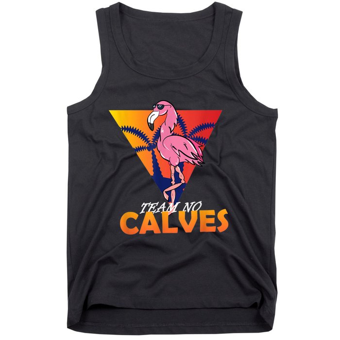 Team No Calves Flamingo Bodybuilding Gym Fitness Training Tank Top