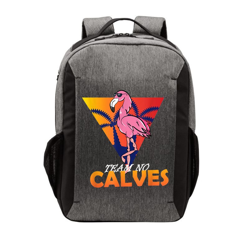 Team No Calves Flamingo Bodybuilding Gym Fitness Training Vector Backpack
