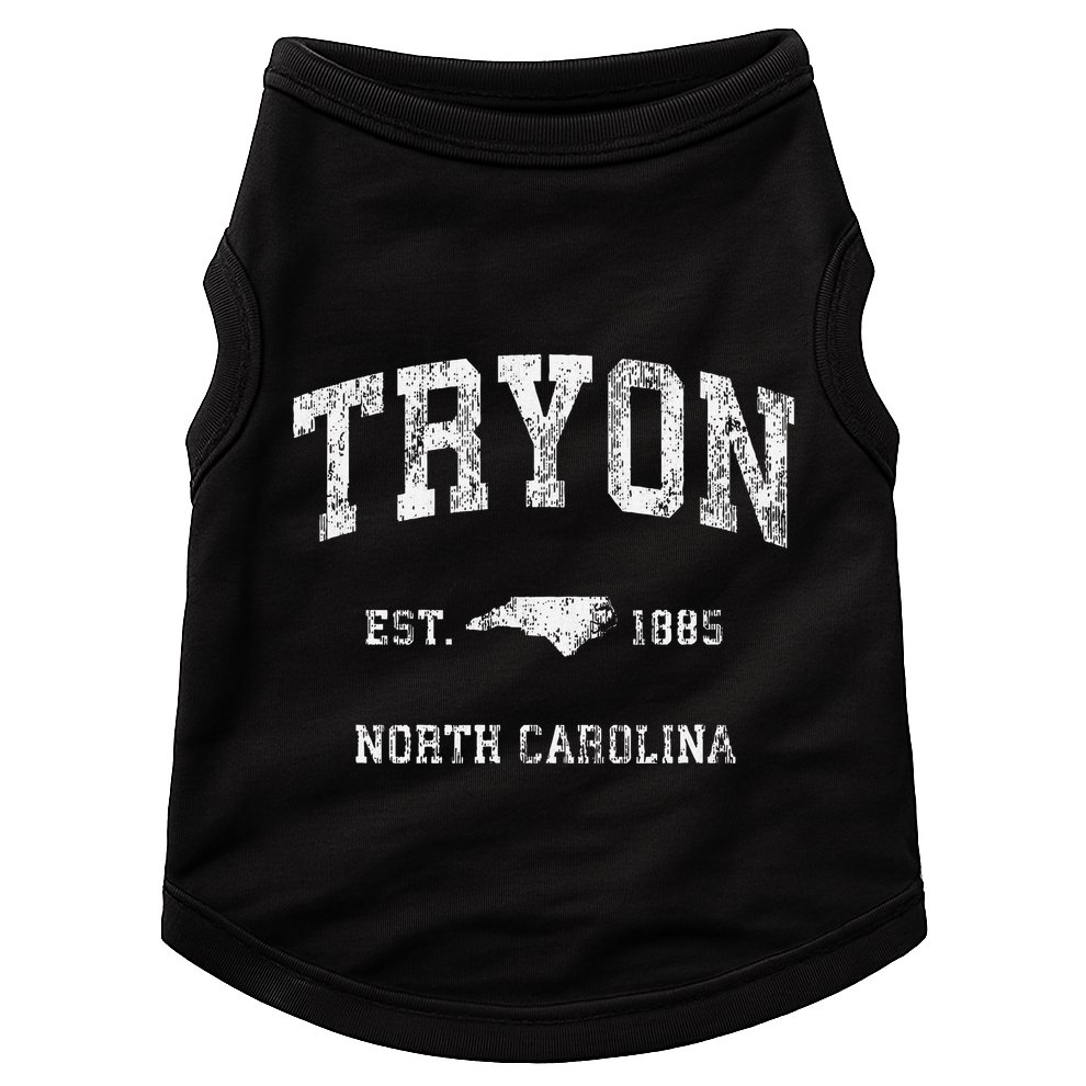 Tryon North Carolina Nc Vintage Athletic Sports Design Doggie Tank