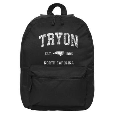 Tryon North Carolina Nc Vintage Athletic Sports Design 16 in Basic Backpack