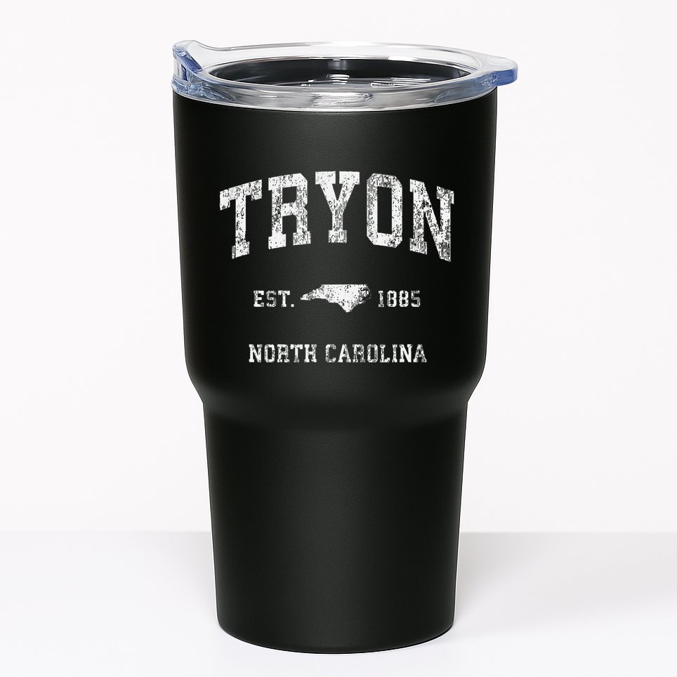 Tryon North Carolina Nc Vintage Athletic Sports Design Tumbler