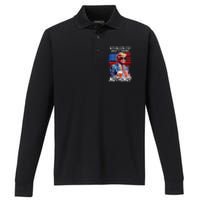 Trump Nothing Can Stop WhatS Coming Nothing Performance Long Sleeve Polo