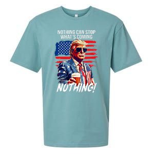 Trump Nothing Can Stop WhatS Coming Nothing Sueded Cloud Jersey T-Shirt