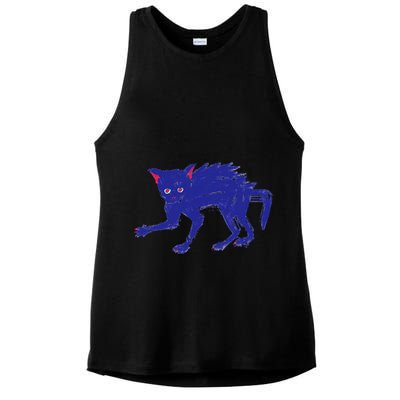 Threadless Nate Christenson Expressionist Cat Ladies PosiCharge Tri-Blend Wicking Tank