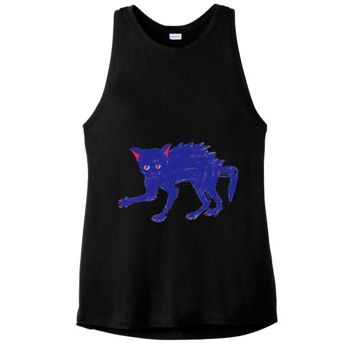 Threadless Nate Christenson Expressionist Cat Ladies PosiCharge Tri-Blend Wicking Tank