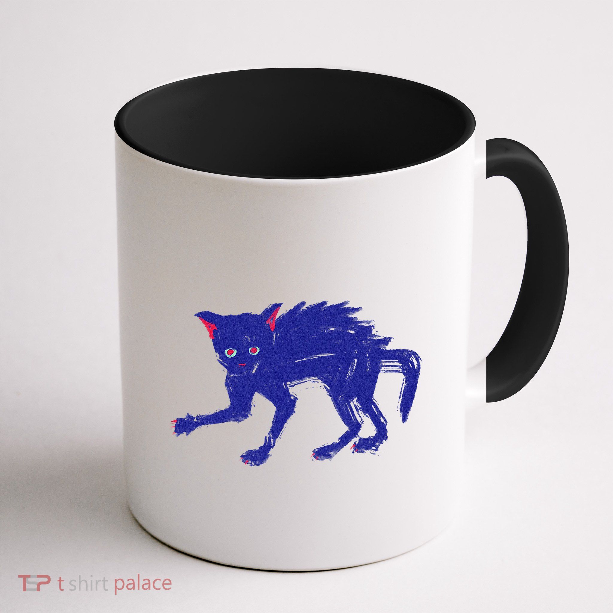 Threadless Nate Christenson Expressionist Cat Mug