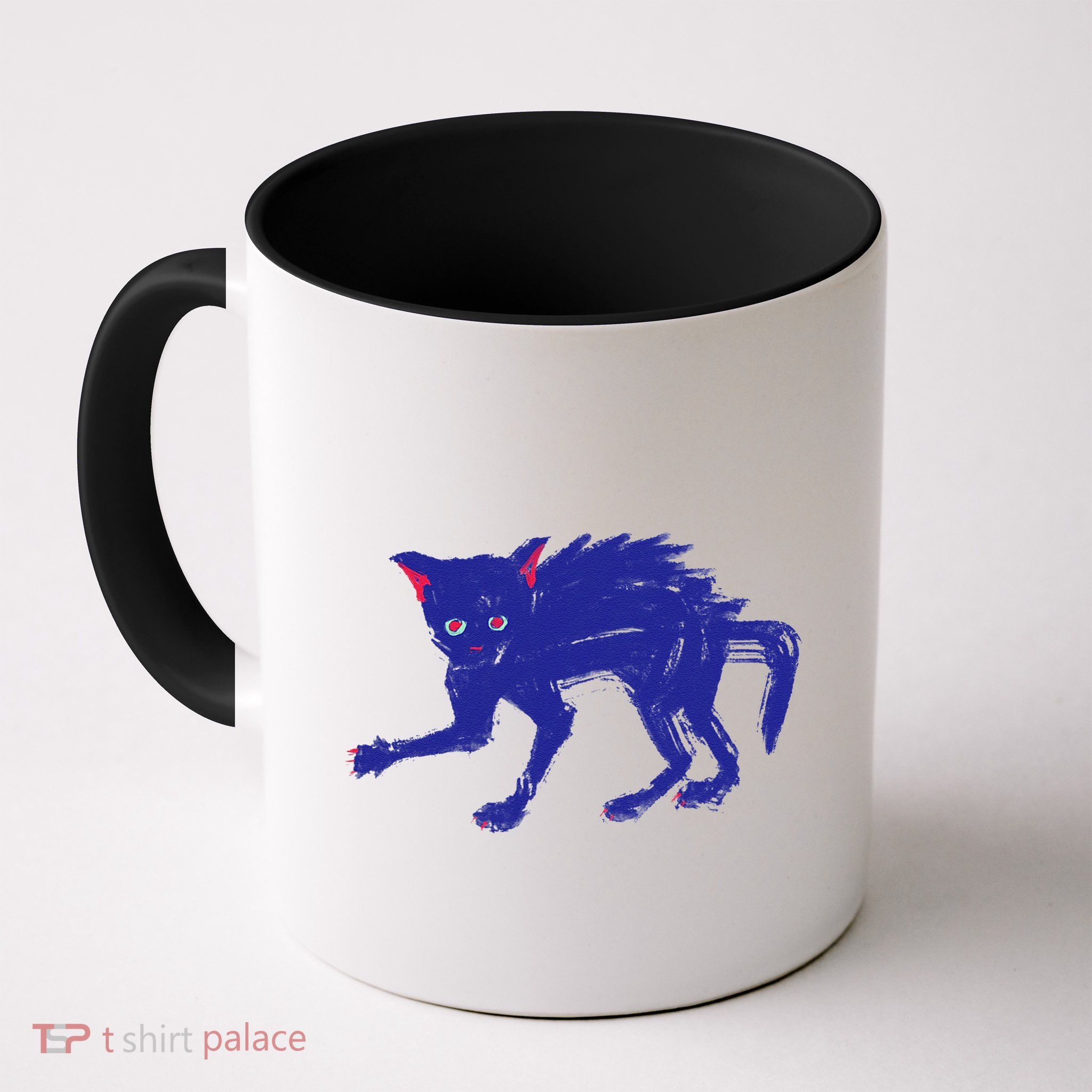 Threadless Nate Christenson Expressionist Cat Mug