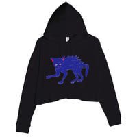 Threadless Nate Christenson Expressionist Cat Crop Fleece Hoodie