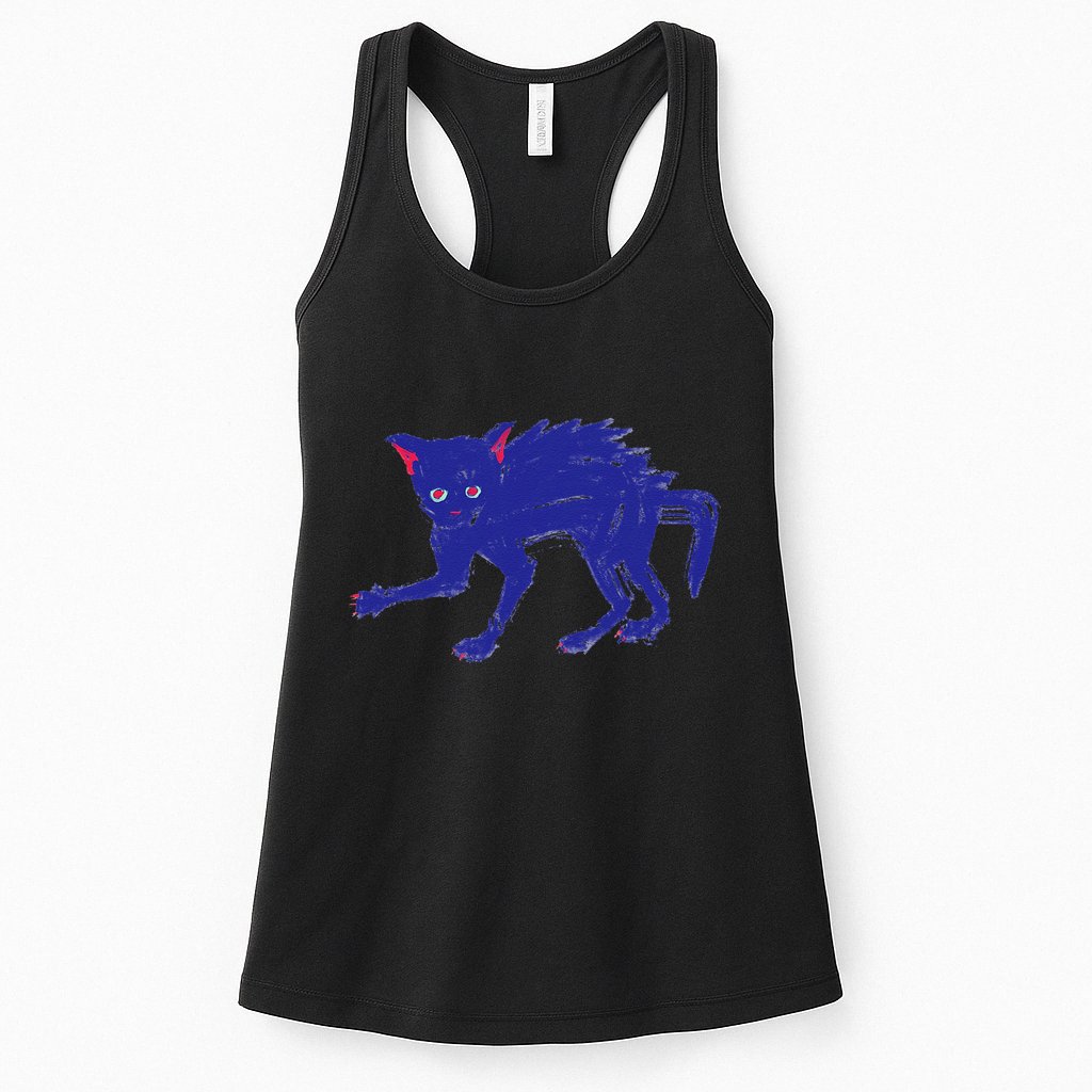 Threadless Nate Christenson Expressionist Cat Womens Tank Top