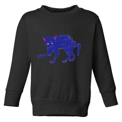 Threadless Nate Christenson Expressionist Cat Toddler Sweatshirt