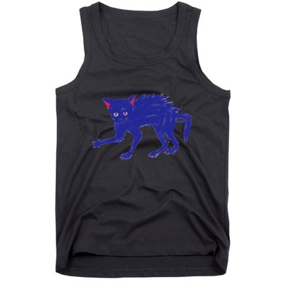 Threadless Nate Christenson Expressionist Cat Tank Top