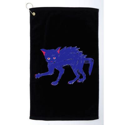 Threadless Nate Christenson Expressionist Cat Golf Towel