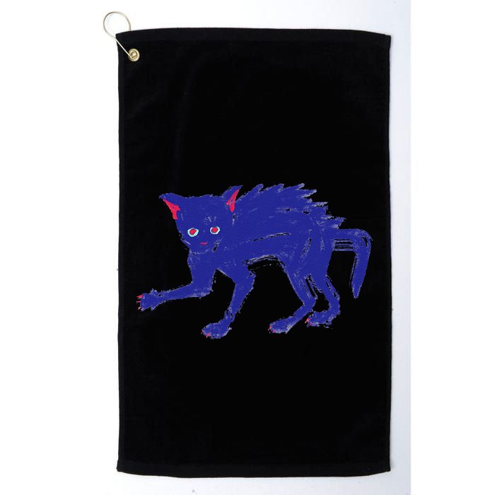 Threadless Nate Christenson Expressionist Cat Golf Towel