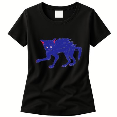 Threadless Nate Christenson Expressionist Cat Womens T-Shirt