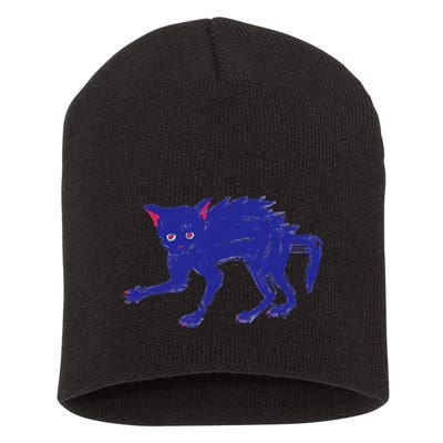 Threadless Nate Christenson Expressionist Cat Short Acrylic Beanie