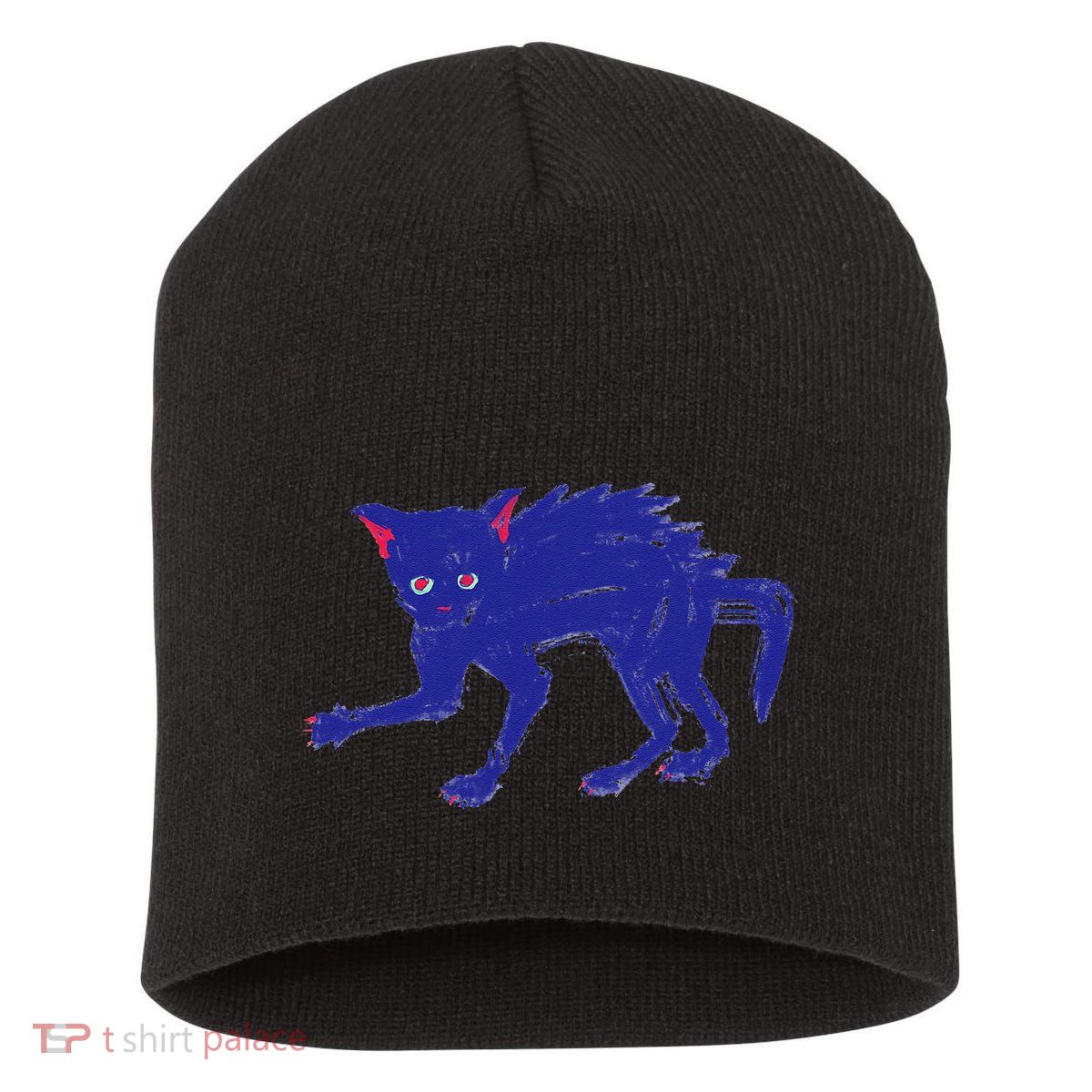 Threadless Nate Christenson Expressionist Cat Short Acrylic Beanie