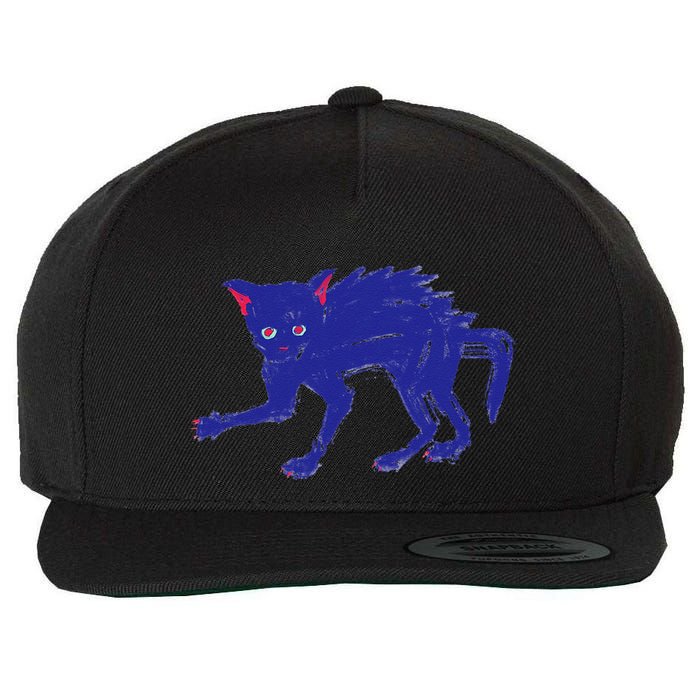 Threadless Nate Christenson Expressionist Cat Wool Snapback Cap