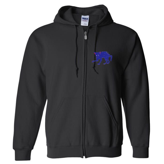 Threadless Nate Christenson Expressionist Cat Full Zip Hoodie