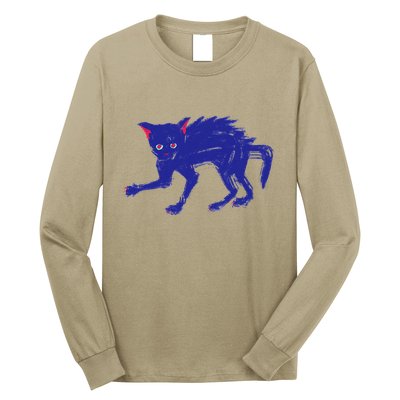 Threadless Nate Christenson Expressionist Cat Long Sleeve Shirt