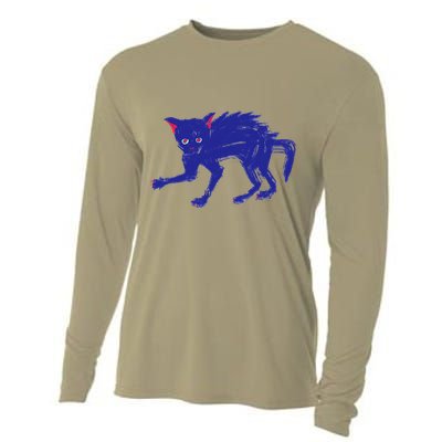 Threadless Nate Christenson Expressionist Cat Cooling Performance Long Sleeve Crew