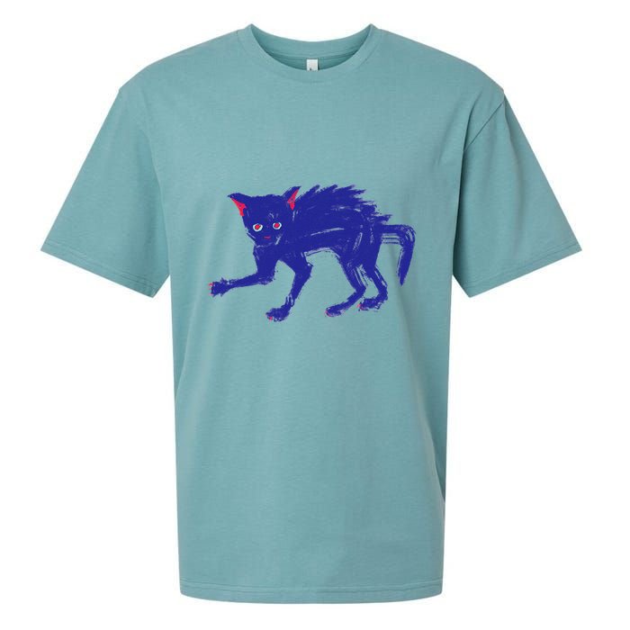 Threadless Nate Christenson Expressionist Cat Sueded Cloud Jersey T-Shirt