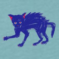 Threadless Nate Christenson Expressionist Cat Sueded Cloud Jersey T-Shirt