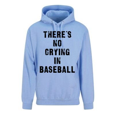 ThereS No Crying In Baseball Funny Unisex Surf Hoodie