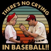 ThereS No Crying In Funny Baseball Vintage Retro Backpack