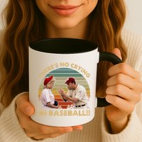 ThereS No Crying In Funny Baseball Vintage Retro Mug